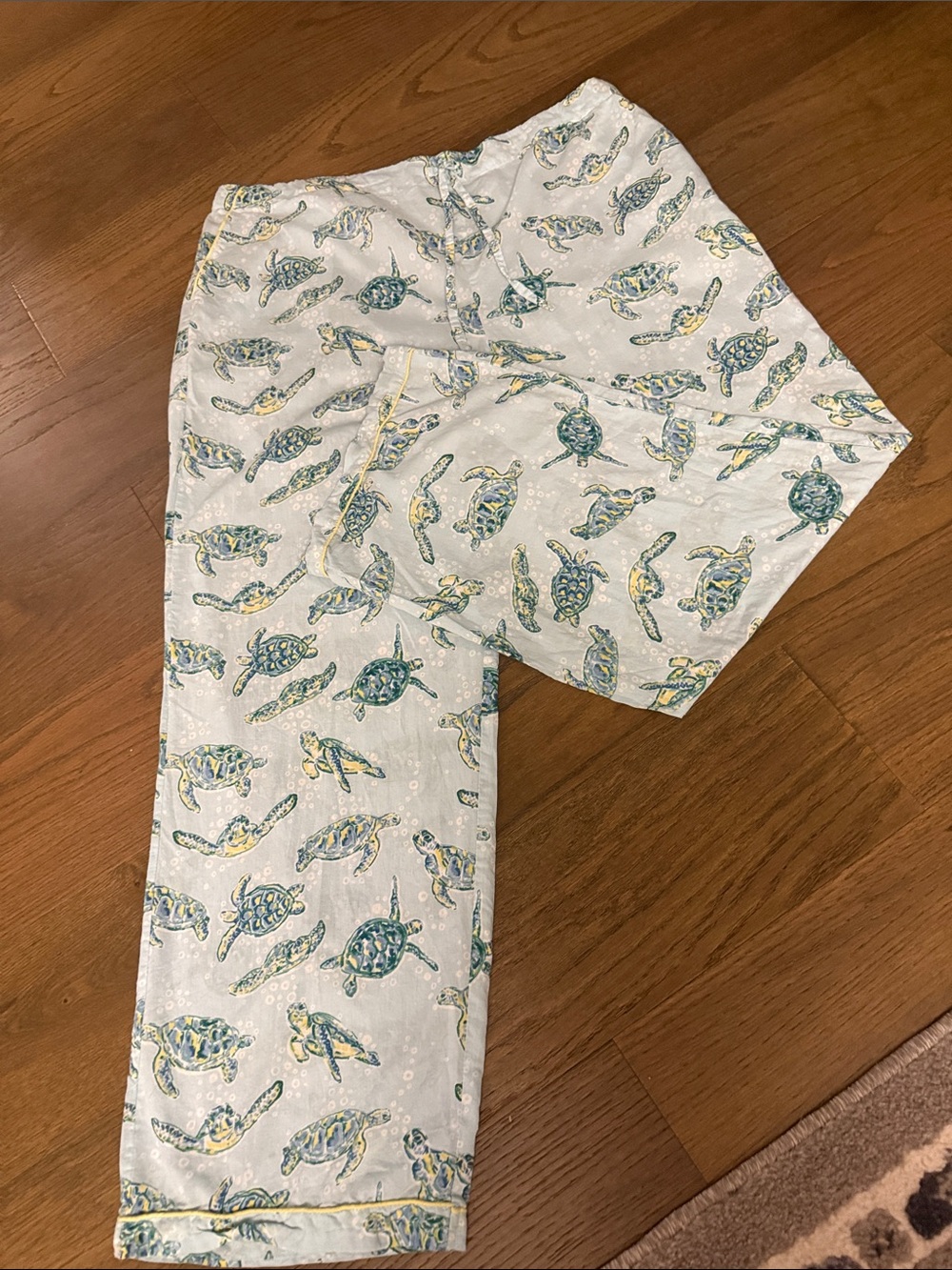 Mahogany Turtle Pajama Pants Size 1X cotton with side pockets